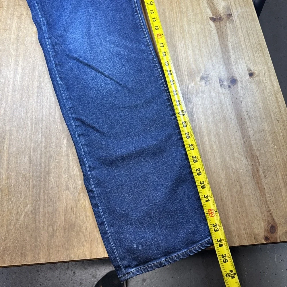 Levi's 502 Regular Fit Tapered Leg Denim Blue Jeans Mens 44x36  34